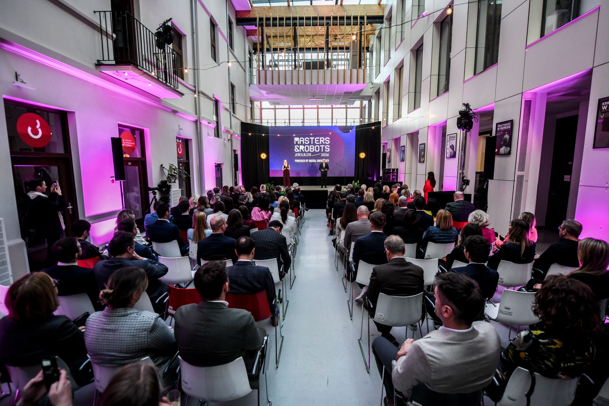 Audience at the Masters & Robots Awards 2026 ceremony in Warsaw